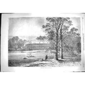  1869 Exterior View Knowsley House Architecture