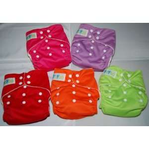 YoYoo One Size Bamboo Pocket Diaper 6 Pack   Girl Colors   Compare to 