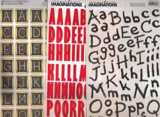 CREATIVE IMAGINATIONS Alphabet Stickers Choice ABC 123  