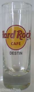 Hard Rock Cafe DESTIN Shot Glass 4 Cordial Red Circle  