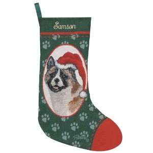    Personalized Dog Christmas Stocking   Akita