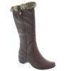 Hush Puppies Womens Boots Geovany Dark Brown Leather  