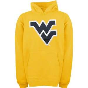  West Virginia Mountaineers Youth Gold Tackle Twill Hooded 