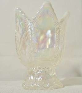 SALE* Fenton Iridescent Carnival Glass Two Way Votive/ Candle Holder 