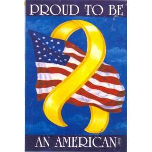   Flag   Proud to Be an American (25.5 X 38 ) Patio, Lawn & Garden