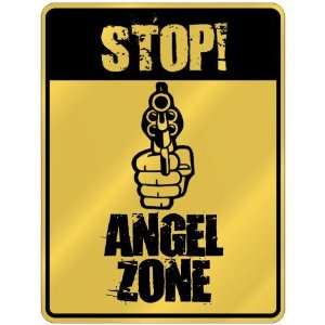    New  Stop  Angel Zone  Parking Sign Name