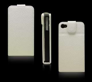 100% Echt Leder Tasche Cover Etui Case f iPhone 4 Yello  