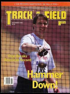 1996 TRACK & FIELD NEWS American Hammer Throw Record LANCE DEAL  