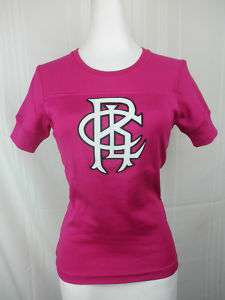 New Womens Ralph Lauren Big Logo Shirt $125 Aruba Pink  