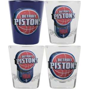 Detroit Pistons 3D Logo Shot Glass Set