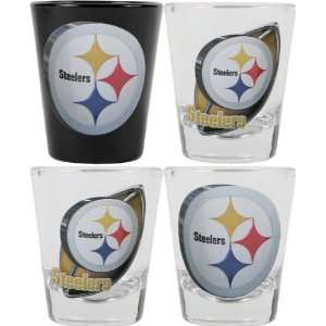  Pittsburgh Steelers 3D Logo Shot Glass Set Sports 