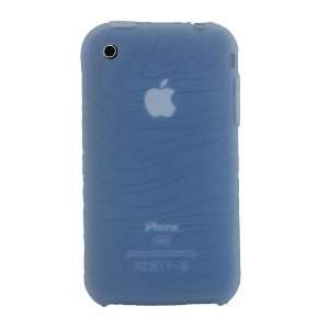 KingCase iPhone 3G & 3GS Silicone Case * Swirly Lines * (Light Blue 