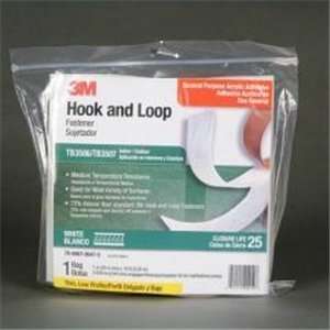 3M Fastener TB3506/TB3507 Hook/Loop White, 1 in (25.4mm) x 10 ft (3 