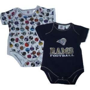  St. Louis Rams 0 3 Month Infant Baby 2pc Creeper / Onesie 