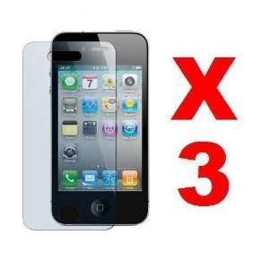  3X Clear Screen Protector Cover For Apple iPhone 4 4G 