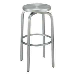  Alston 30 in. Paula stool. Brushed aluminium stool for 