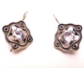 STERLING SILVER 925 EARRINGS WITH CRYSTALS  