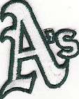 Oakland As 2 1/8 Letter Embroidered Iron On Patch New