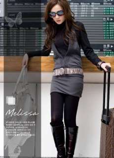   Elegant Womens Lady Linen Faux TwinSet Slim Mini Dress 0407#  