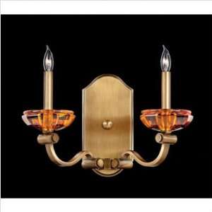 Nulco 4032 Richmond Lead Crystal Wall Sconce Finish / Crystal Aged 
