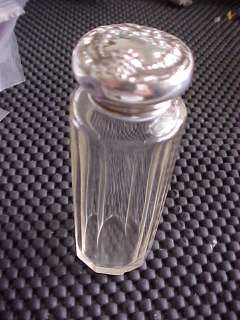 Sterling Silver 1950 Scent Perfume Bottle Jar England Vanity Jar 