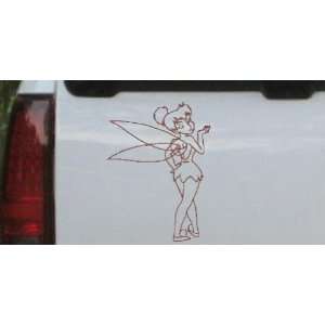  Brown 8in X 6.0in    Tinkerbell blowing a kiss Cartoons 