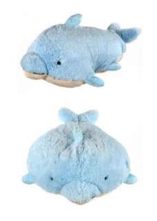 My Pillow Pets Large 18 Square Squeaky Dolphin Plush Pillow
