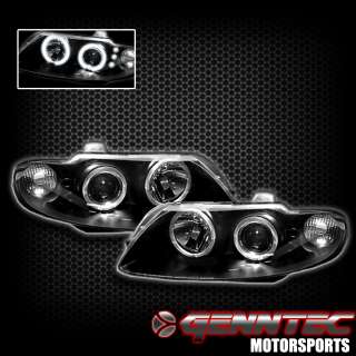 04 06 PONTIAC GTO HALO LED PROJECTOR HEADLIGHTS BLACK (LEFT+RIGHT 