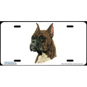 4222 Boxer II Dog License Plate Car Auto Novelty Front Tag by Robert 