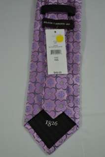 Black Brown 1826 Mens Purple Floral Tie NWT RTL $49  