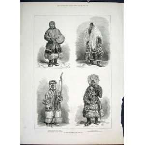   Siberia Natives Samoyed Ostiak Obi Yenisei Print 1822