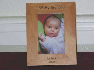 Love My Grandpa Picture Frame Personalized Souvenir  