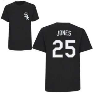  Mens Chicago White Sox #25 Andruw Jones Name and Number 