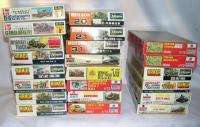 Huge Lot 1/72 & 1/76 scale WWII US and German Military Models Tanks 