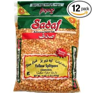 Sadaf Yellow Split Peas hrd, 16 Ounce Grocery & Gourmet Food