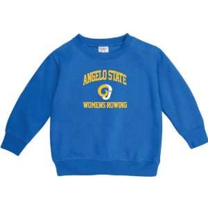 Angelo State Rams Royal Blue Toddler Womens Rowing Arch Crewneck 