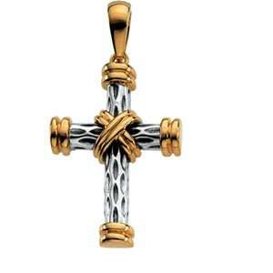 Genuine St. Anton Pendant. 14K Yellow Gold & Sterling Silver Two Tone 