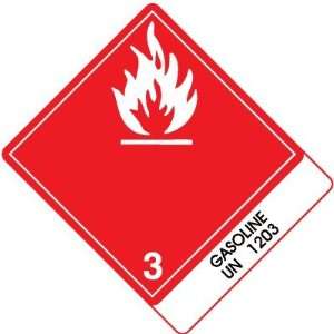  4 x 4 3/4 International Labels   UN1203 Gasoline Office 
