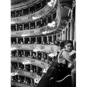  Audience in Elegant Boxes at La Scala Opera House 