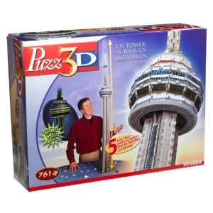  3D CN Tower 5ft Tall Glows In The Dark Puzzle 761pc Toys 