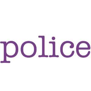  police Giant Word Wall Sticker