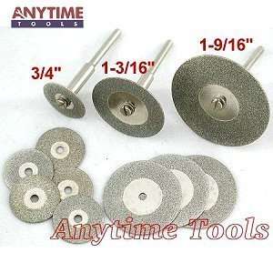 Anytime Tools 11 INDUSTRIAL DIAMOND CUT OFF WHEELS GLASS ROCK LAPIDARY 