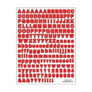  Tattoo King Alphabet And Number Stickers 2 Sheets 8X10.75 