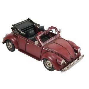  Red Convertible CAR Tin Classic Antique Finish New Top 