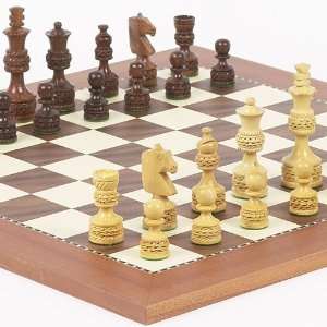   Deluxe Chessmen & Astor Place Chess Board From Spain Toys & Games
