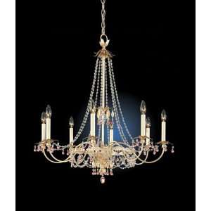 Schonbek 5104 47AT Antique Pewter / Amethyst and Topaz Adagio Tuscan 