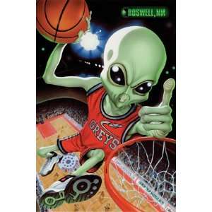  Alien Basketball Poster