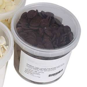 Gold Medal 5372 Dark Chocolate Flavor Wafers   3.5 lb. Container 