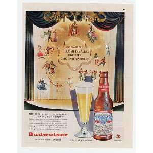   Bud Budweiser Beer Good Entertainment Print Ad (5314)