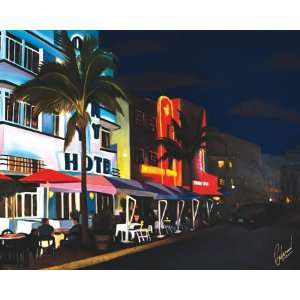  Kenny Beberman   The Boulevard, Size 16 x 20 Canvas 